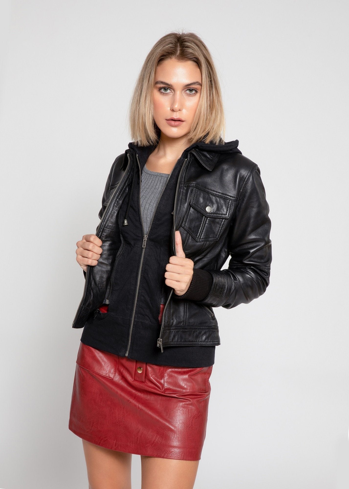 Annalise Womens Leather Jacket