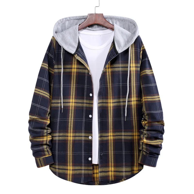 Fashion New Designs Work Shirt Quality Shirt With Hood Mens