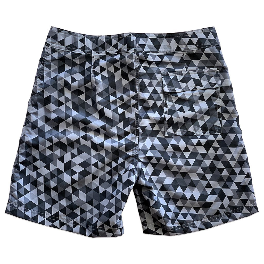 Sustainable Surf Geometric Gray 17" Boardshorts